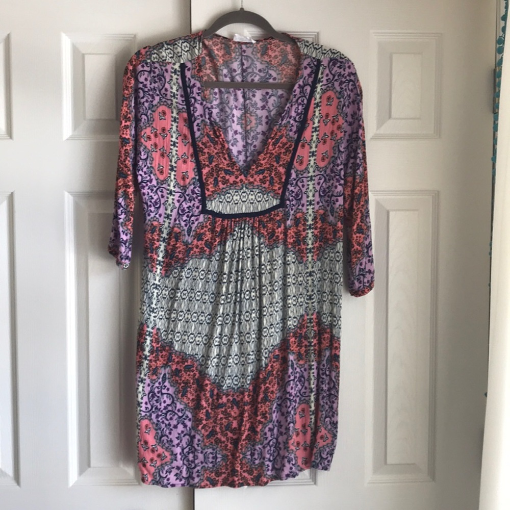 Glam Three Quarter length Cotton Dress